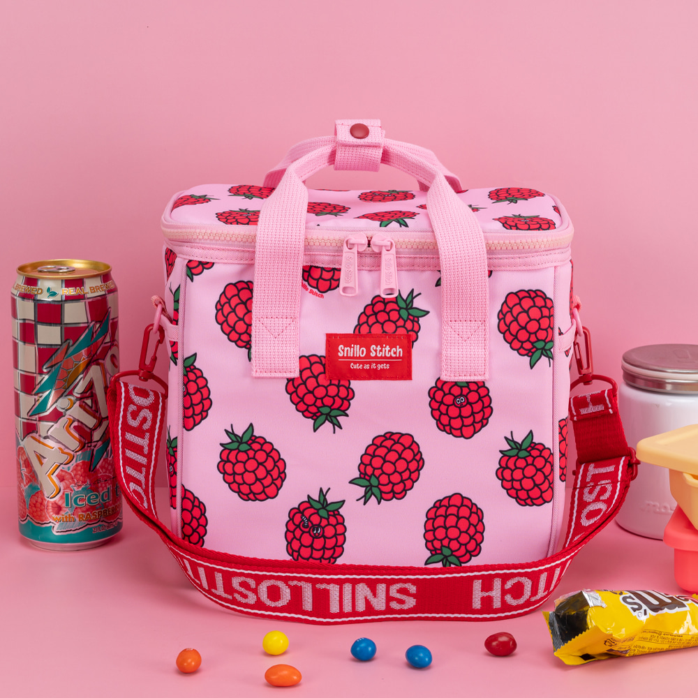 Snillo Picnic Cooler Bag Raspberry Pink